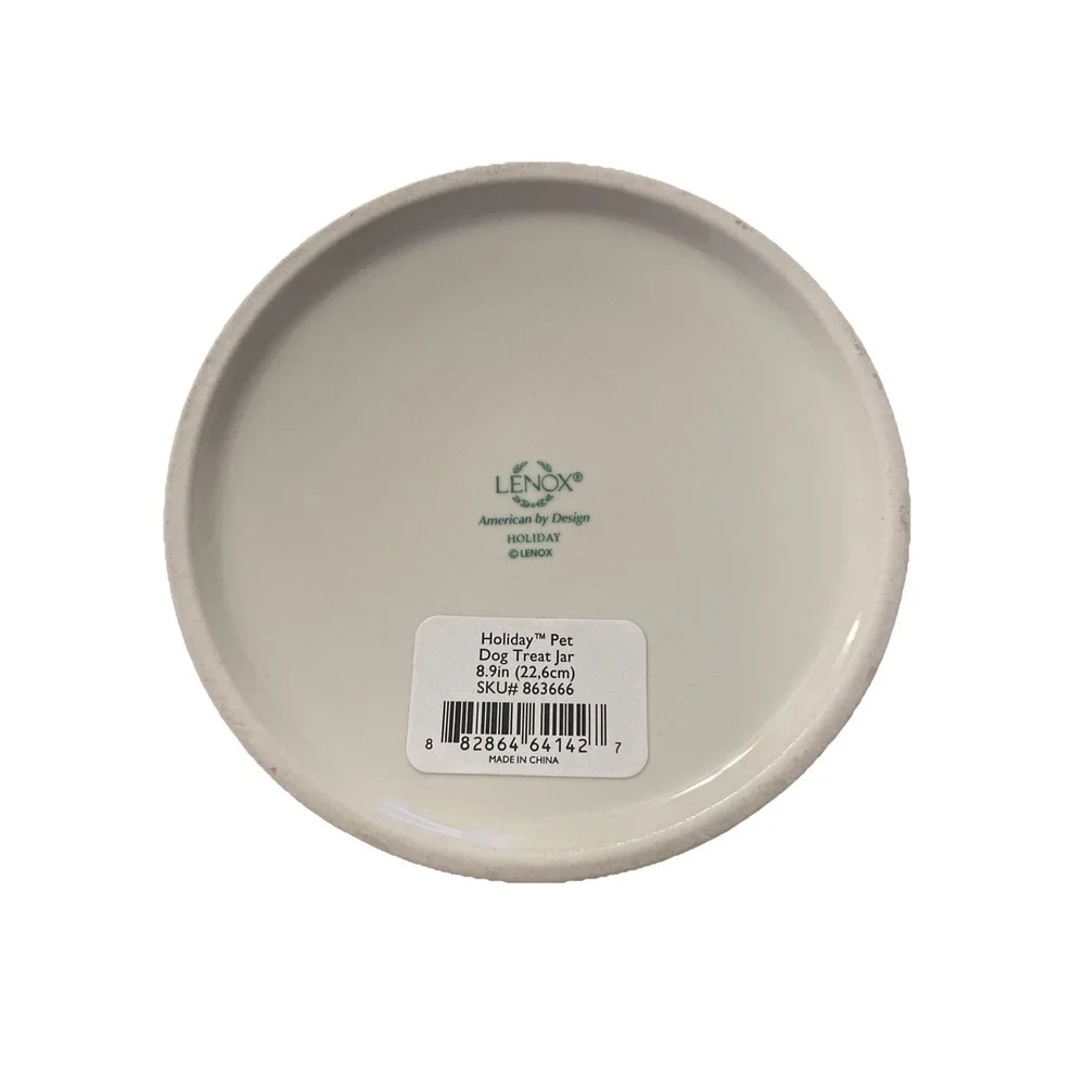 Lenox Christmas Holiday Dog Treat Jar‎ LIVE LOVE BARK #863666